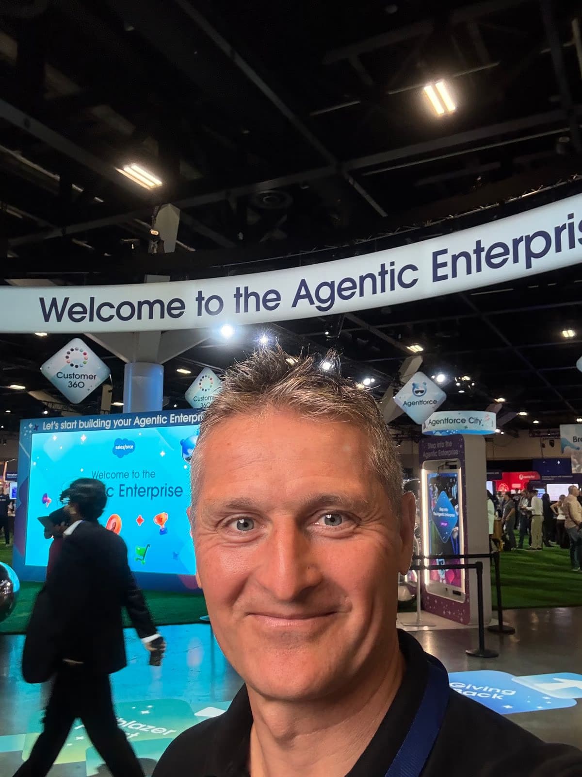 A selfie at a Salesforce conference